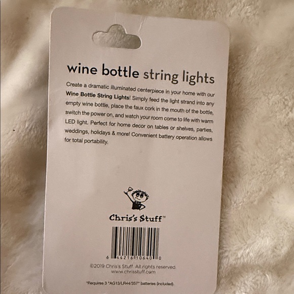 Wine Bottle String Lights - Silver and Wine Sign - Picture 6 of 8